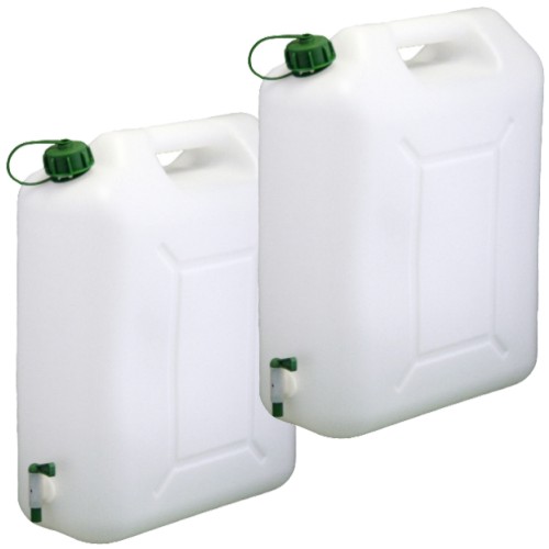 2x-Wasserkanister-Trinkwasser-Kanister-20L-Hahn-NEU
